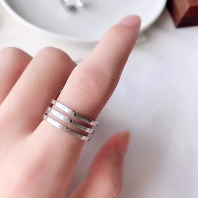 Three Row Vintage Ring