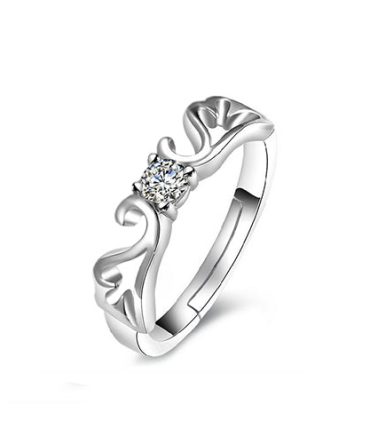 Hollow Solitaire Ring