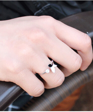 Butterfly & Heart Ring