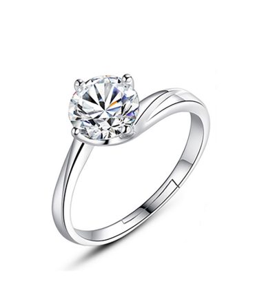 Four Prong Set Solitaire Ring