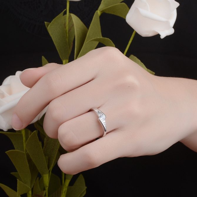 Dislocation Solitaire Ring