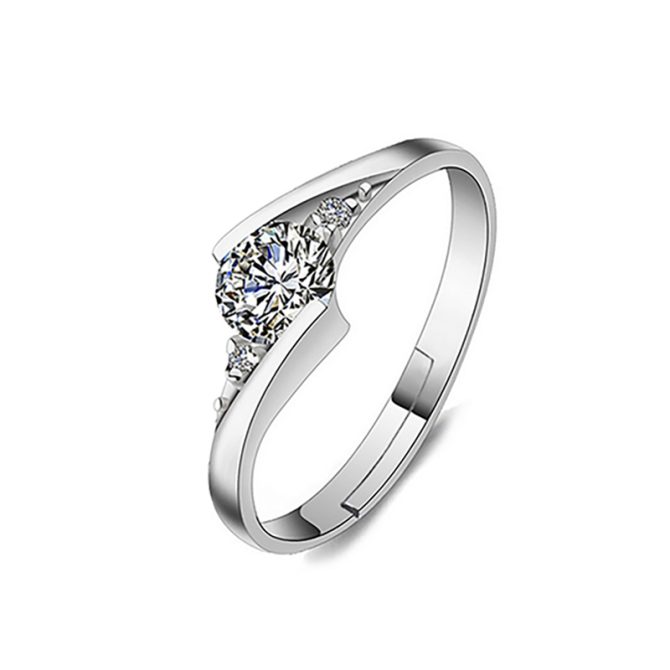 Dislocation Solitaire Ring