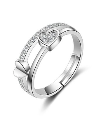 Double Heart Ring