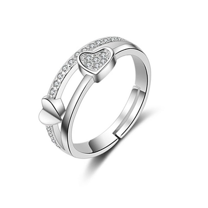 Double Heart Ring