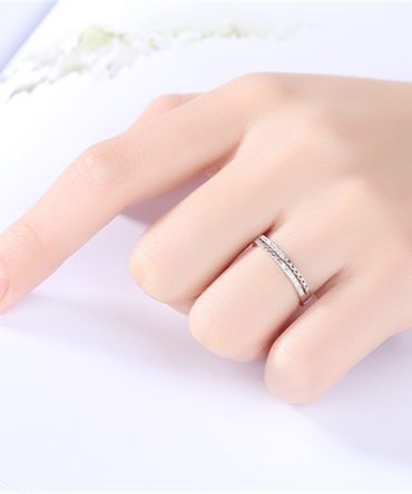 Double Row Infinity Ring