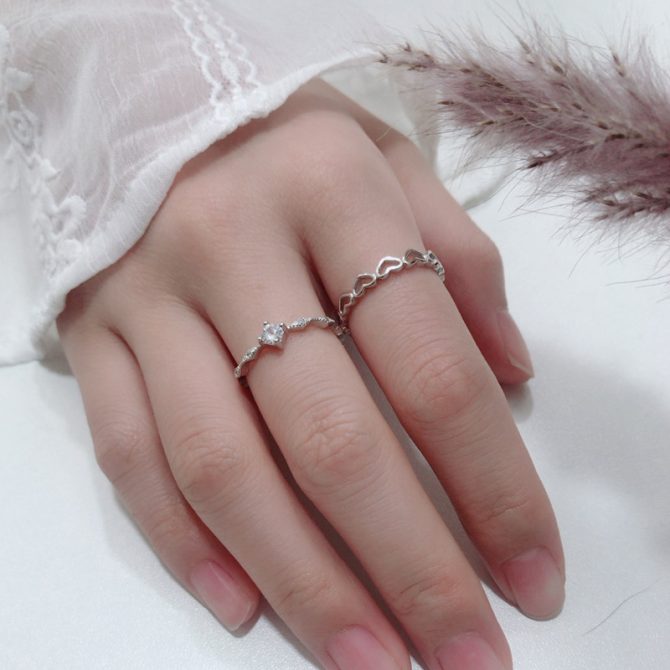 Linked Heart Ring