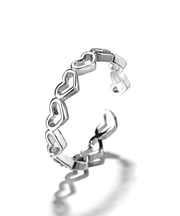 Linked Heart Ring