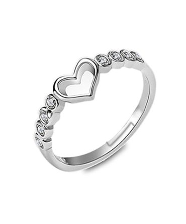 Hollow Out Heart Ring