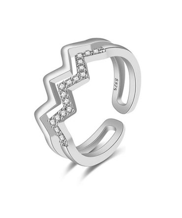 Double Wavy Ring