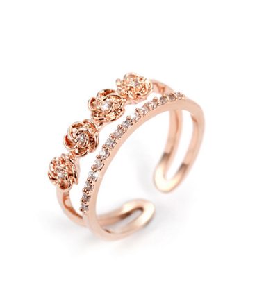 Rose Stacked Ring